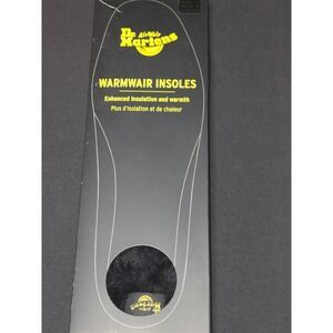 Dr Martens Warmwair Insulated Faux Fur Insoles Black USA Size 10 NEW!